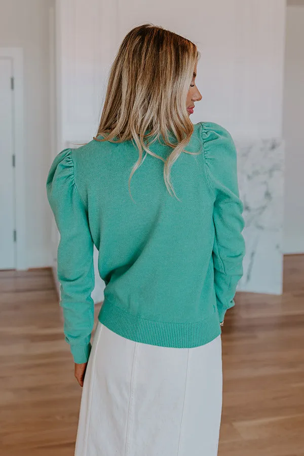 Lovely Tokens Sweater Top In Mint sold by Impressions product image thumbnail 5