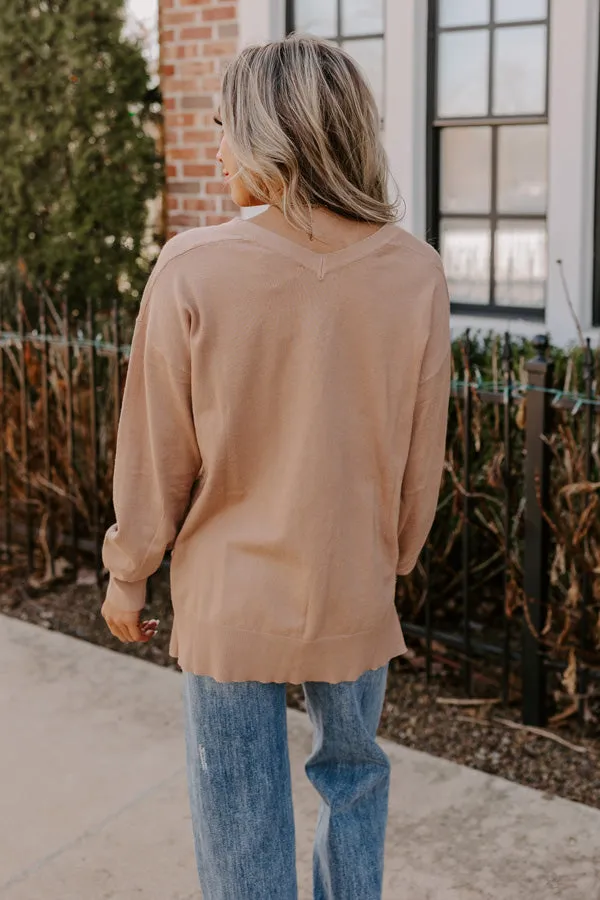 Sincerely Snuggly Sweater Top in Iced Mocha sold by Impressions product image thumbnail 3