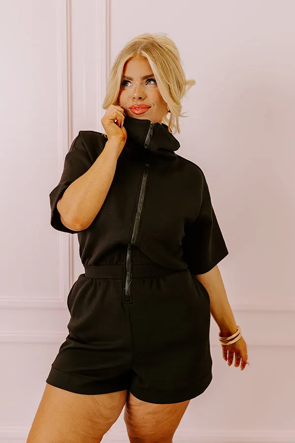 That Brand New Feeling Romper In Black Curves sold by Impressions product image thumbnail 5