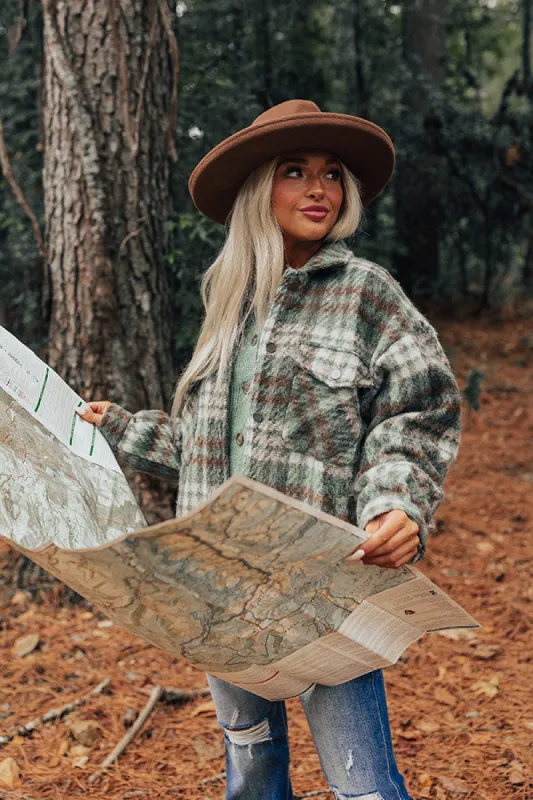 Whistling Woods Plaid Jacket In Green sold by Impressions