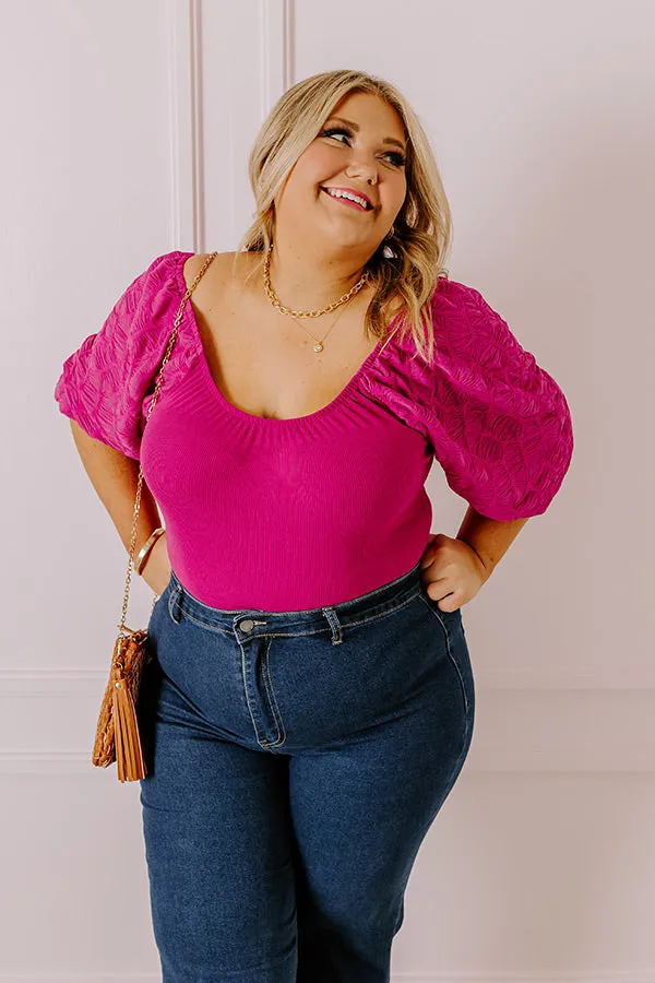 Flirtatious Outing Bodysuit In Berry Curves sold by Impressions product image thumbnail 2