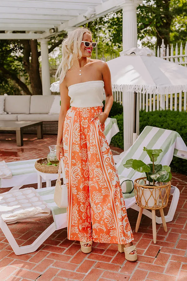 Sunny Smiles High Waist Satin Pants sold by Impressions