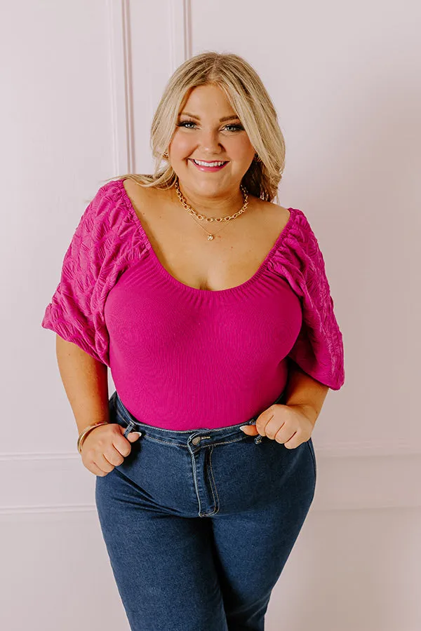 Flirtatious Outing Bodysuit In Berry Curves sold by Impressions product image thumbnail 3