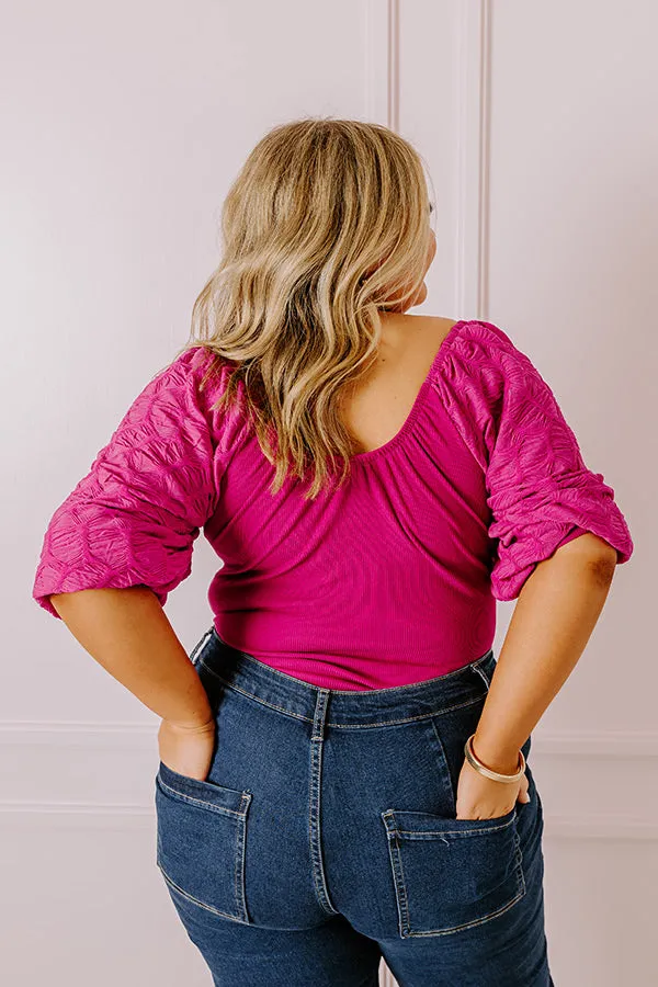 Flirtatious Outing Bodysuit In Berry Curves sold by Impressions product image thumbnail 4