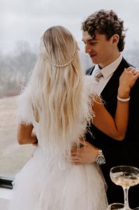 Boasting Over Bubbly Rhinestone Hair Piece sold by Impressions