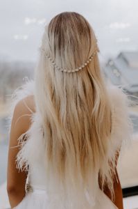 Boasting Over Bubbly Rhinestone Hair Piece sold by Impressions