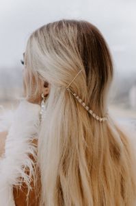 Boasting Over Bubbly Rhinestone Hair Piece sold by Impressions
