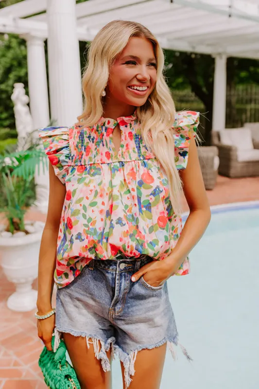 Sweet Smile Floral Shift Top sold by Impressions