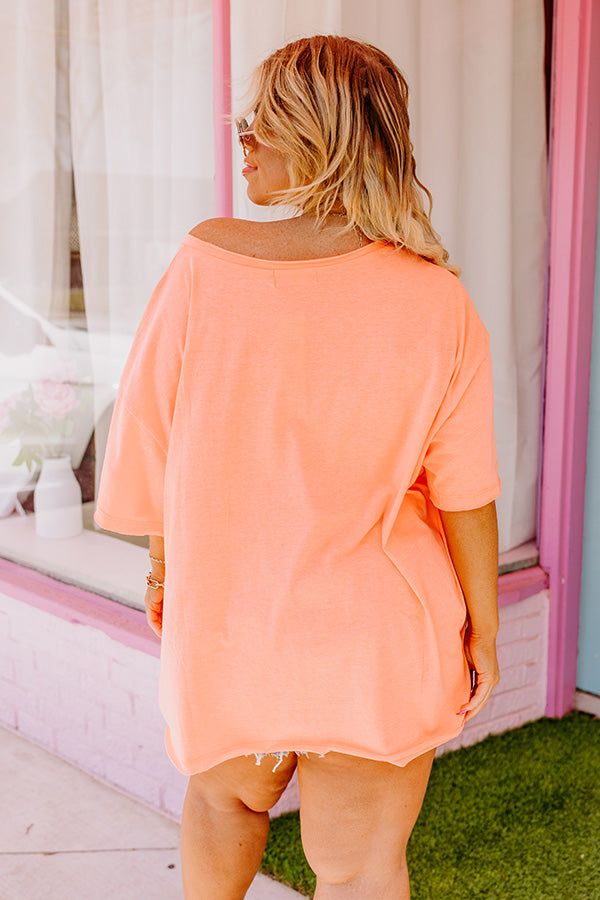 The It Crowd Shift Tee In Neon Orange Curves sold by Impressions product image thumbnail 5