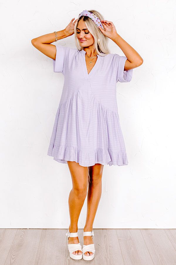 Adore The Shore Babydoll Dress In Lavender sold by Impressions product image thumbnail 4