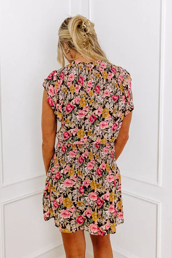 Hard To Forget You Smocked Dress In Brown sold by Impressions product image thumbnail 3