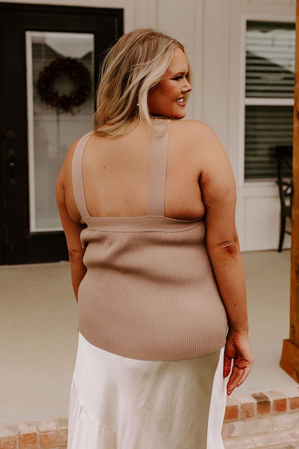 Enchanting Echoes Ribbed Top In Taupe Curves sold by Impressions product image thumbnail 4