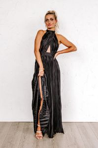 Luster And Luxury Pleated Maxi Dress sold by Impressions