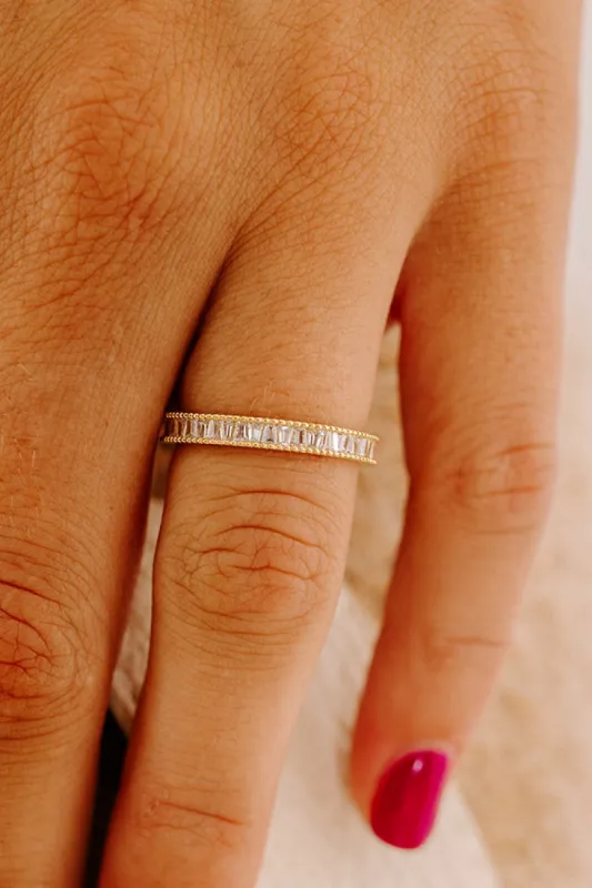 City Lights And Sights Cubic Zirconia Ring in Gold sold by Impressions