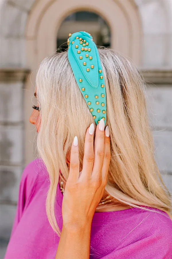 Pretty Presence Embellished Headband In Turquoise sold by Impressions product image thumbnail 2