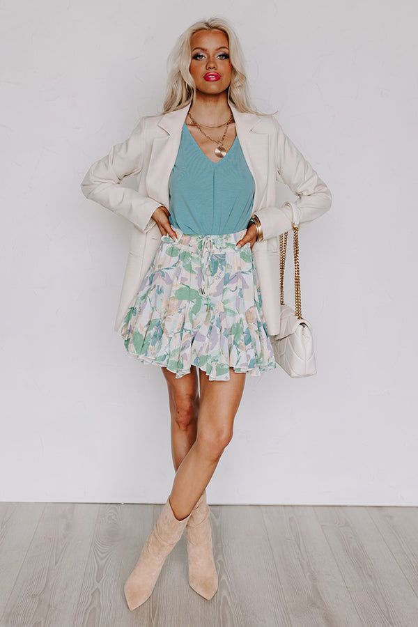 Daytona Daze Skort In Green sold by Impressions