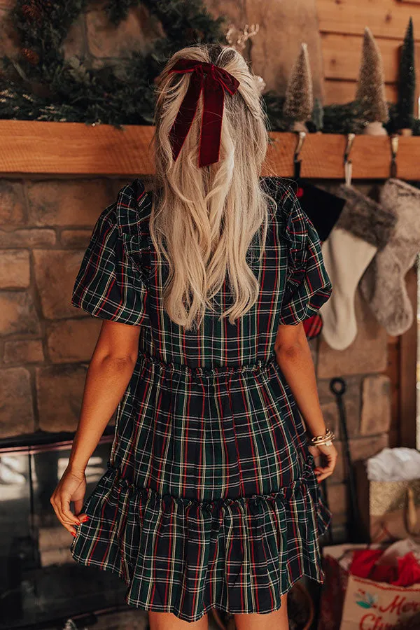 So Plaid You're Mine Mini Dress In Hunter Green sold by Impressions product image thumbnail 5