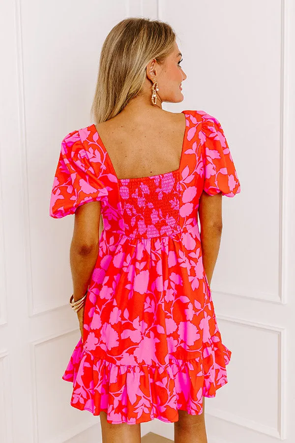 Door To Destiny Floral Dress in Scarlet sold by Impressions product image thumbnail 2
