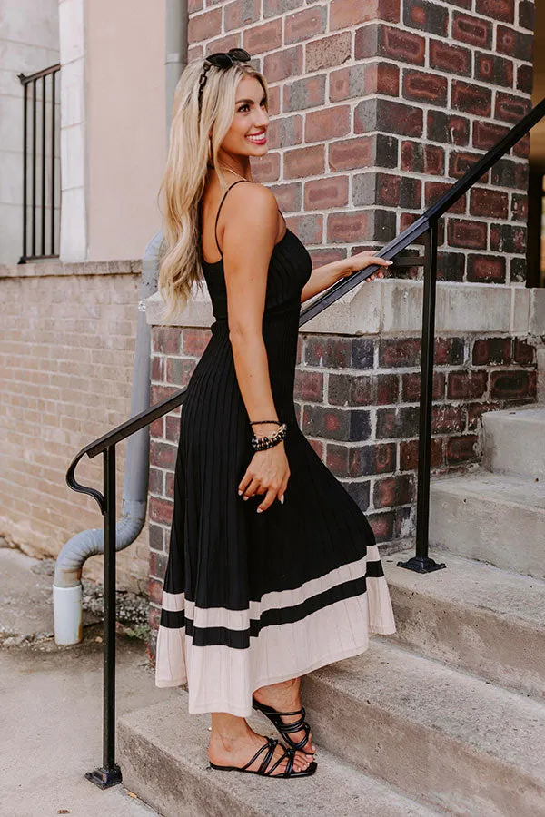 Coastal Cutie Ribbed Maxi Dress in Black sold by Impressions product image thumbnail 3