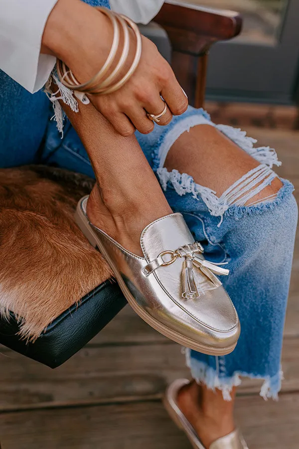 The Prater Metallic Mule Loafer sold by Impressions