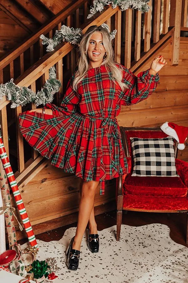 Keep It A Secret Plaid Mini Dress sold by Impressions product image thumbnail 4