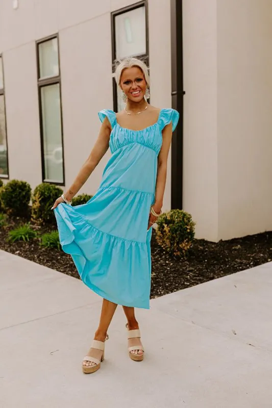 Seaside Serenity Midi In Sky Blue sold by Impressions