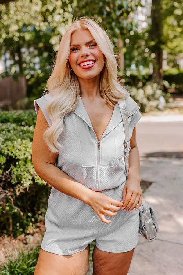 Coffee Run Cutie Romper in Grey Curves sold by Impressions product image thumbnail 3