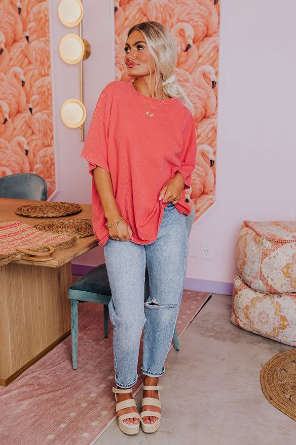 Vibrant Smiles Shift Tee in Calypso sold by Impressions product image thumbnail 5