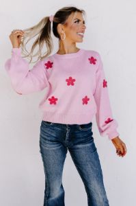 Daisy Delight Embroidered Sweater sold by Impressions
