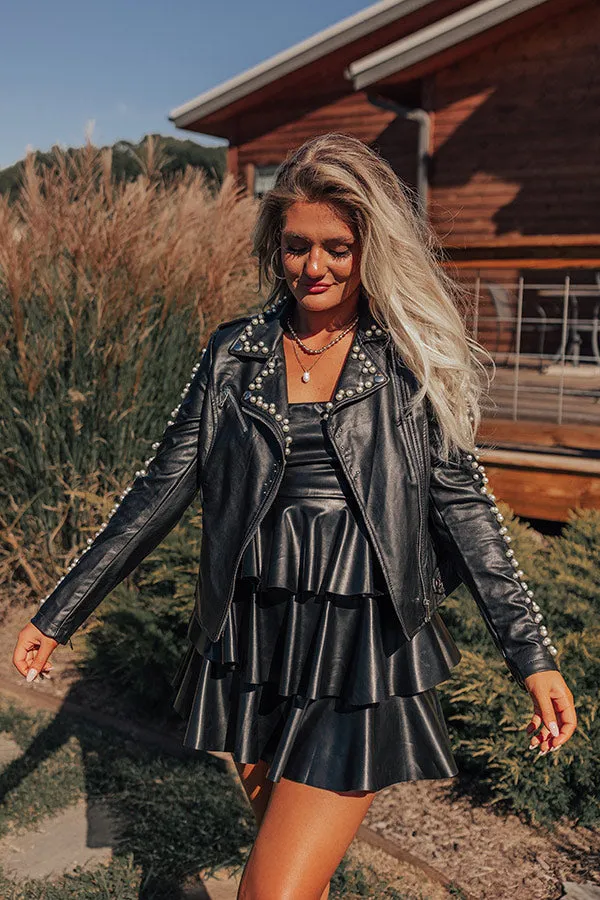 Love At Last Faux Leather Pearl Jacket sold by Impressions