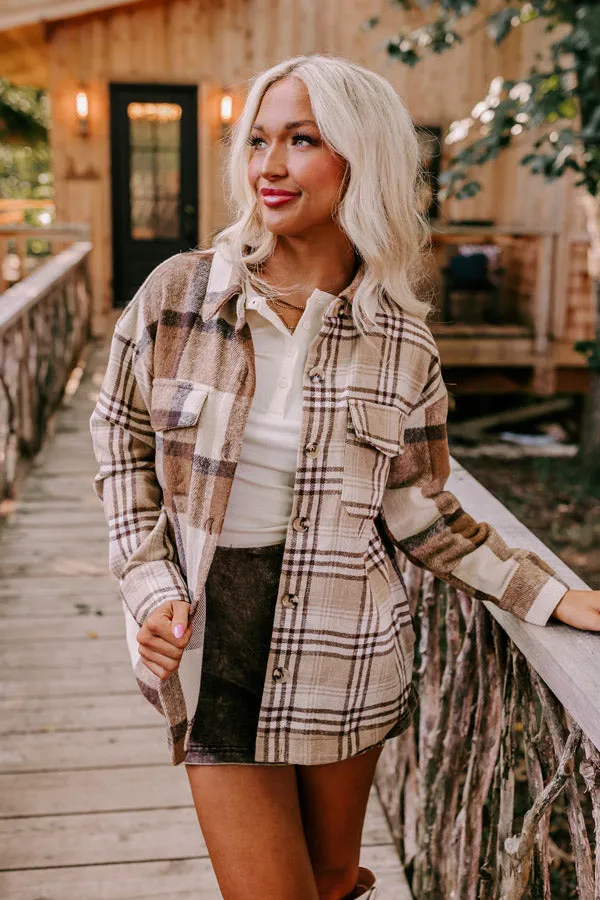 Nantucket Chill Plaid Jacket In Brown sold by Impressions product image thumbnail 3