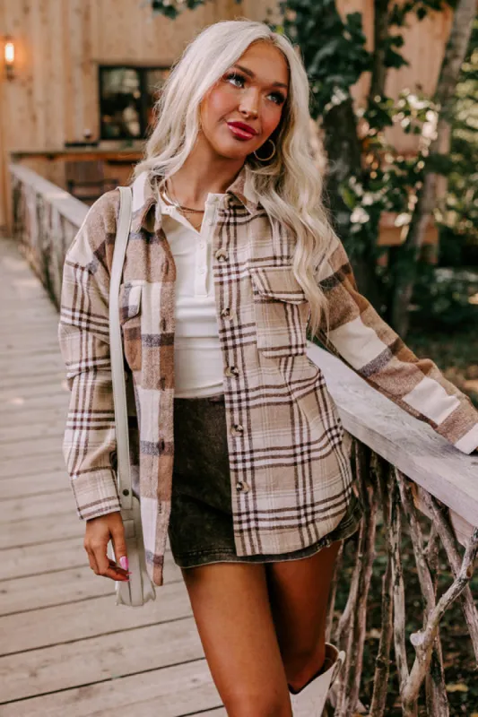 Nantucket Chill Plaid Jacket In Brown sold by Impressions