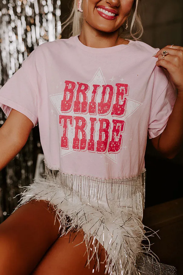 Bride Tribe Rhinestone Tassel Top in Pink sold by Impressions product image thumbnail 5