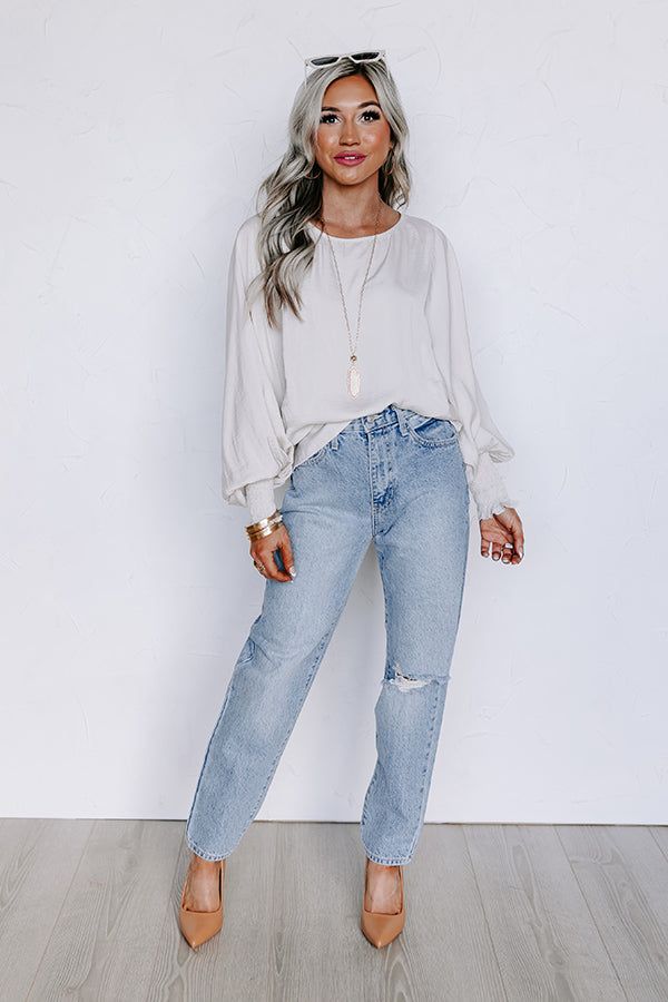 Saturday Night Premiere Shift Top in Light Stone sold by Impressions product image thumbnail 2