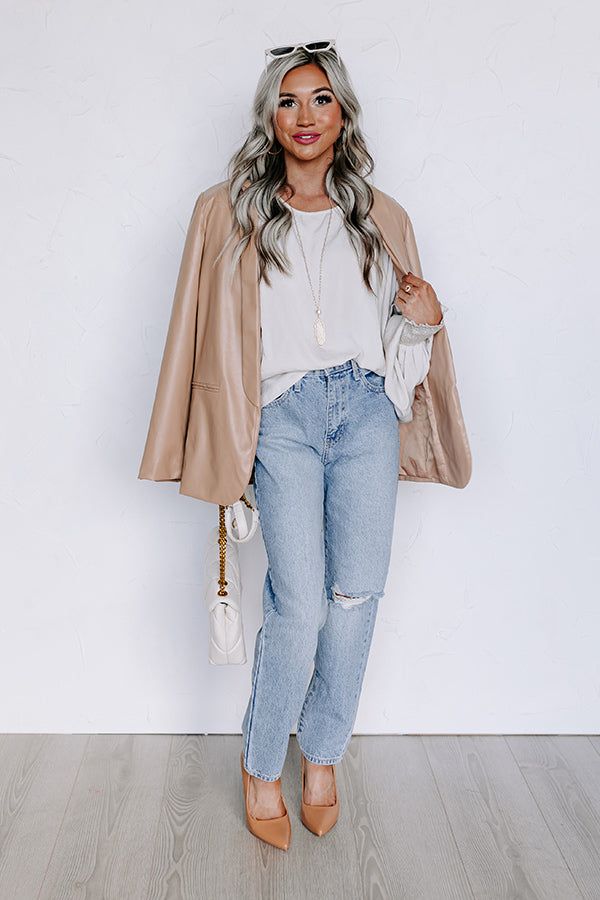 Saturday Night Premiere Shift Top in Light Stone sold by Impressions product image thumbnail 5