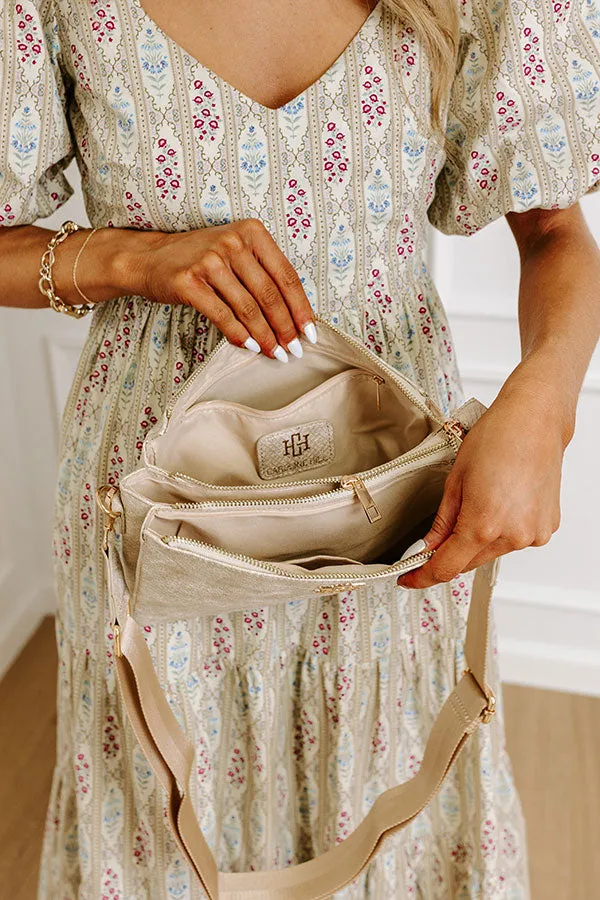 Midsummer Night's Metallic Crossbody in Champagne sold by Impressions product image thumbnail 3