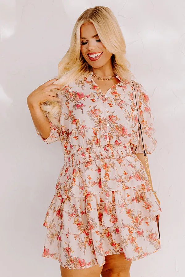 Feel The Romance Floral Mini Dress Curves sold by Impressions product image thumbnail 3