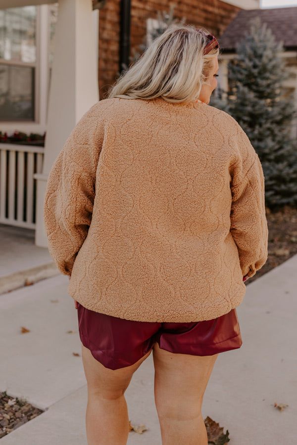 Cozy Darling Sherpa Jacket Curves sold by Impressions product image thumbnail 5