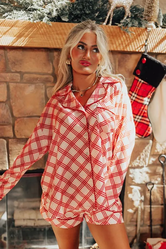 Peaceful Pause Pajama Top In Pink sold by Impressions