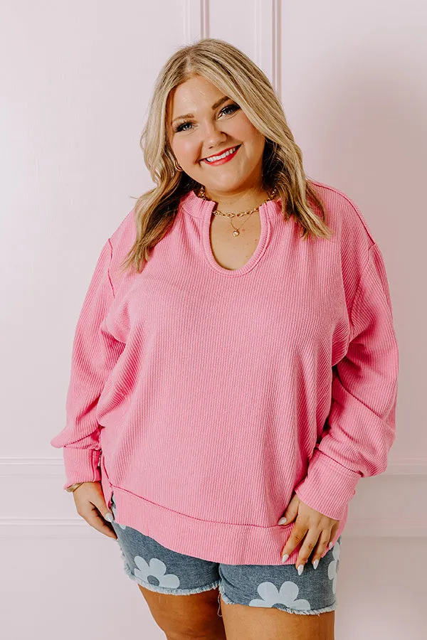 Boardwalk Babe Shift Top in Pink Curves sold by Impressions