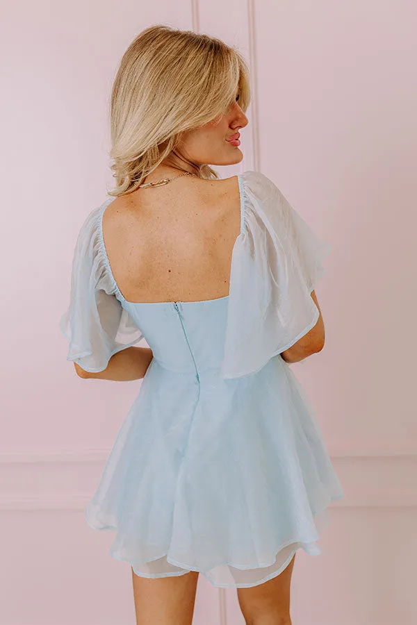 Spring Fling Organza Romper in Sky Blue sold by Impressions product image thumbnail 5