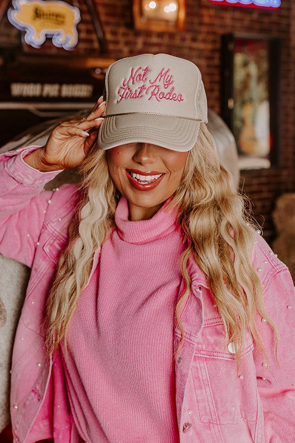 Not My First Rodeo Embroidered Trucker Hat sold by Impressions product image thumbnail 4