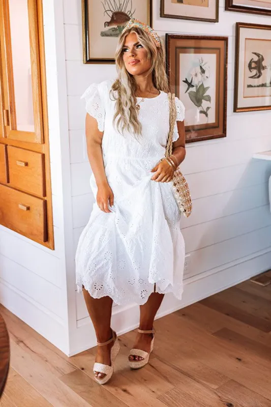 Country Club Cutie Eyelet Midi Curves sold by Impressions