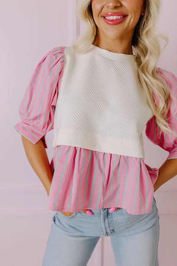 Gather The Courage Top In Pink sold by Impressions product image thumbnail 3