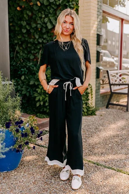 Paris Cafe High Waist Linen-Blend Pants sold by Impressions