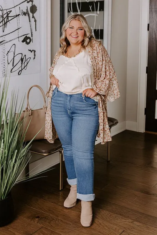 Kan Can The Cherish High Waist Straight Leg Jean Curves sold by Impressions