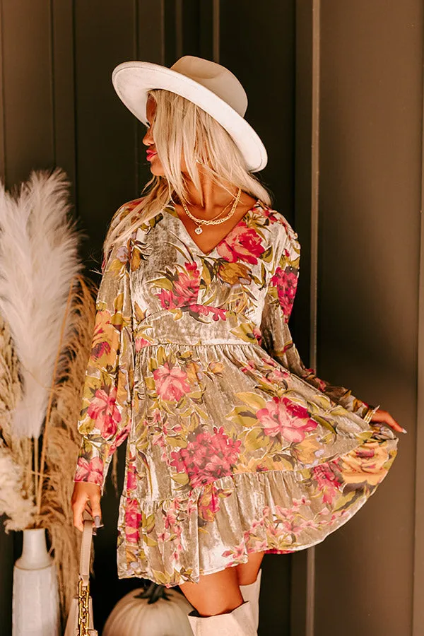 Autumn Bliss Velvet Burnout Mini Dress sold by Impressions product image thumbnail 2