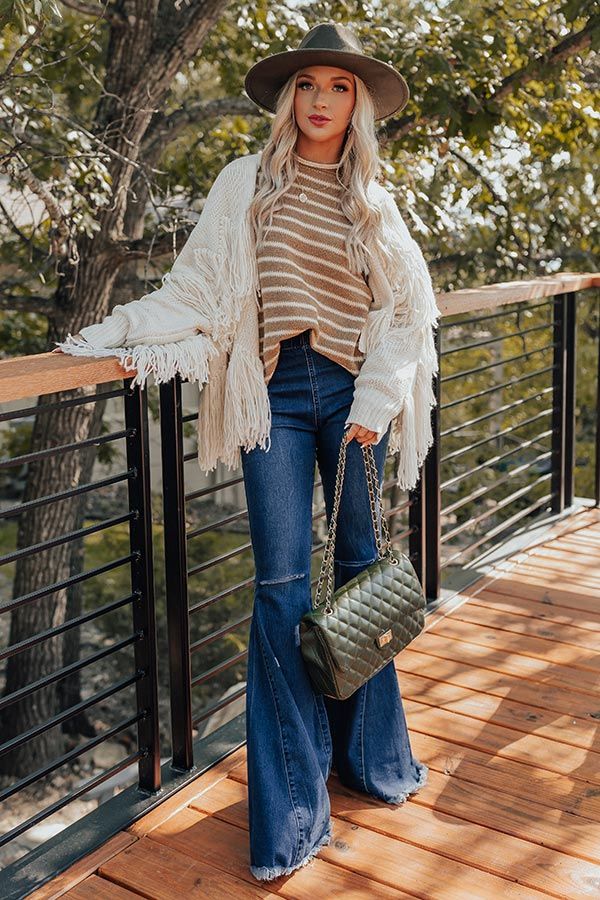 Cambridge Cuddles Stripe Shift Sweater In Khaki sold by Impressions product image thumbnail 2