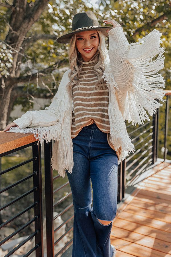 Cambridge Cuddles Stripe Shift Sweater In Khaki sold by Impressions product image thumbnail 3