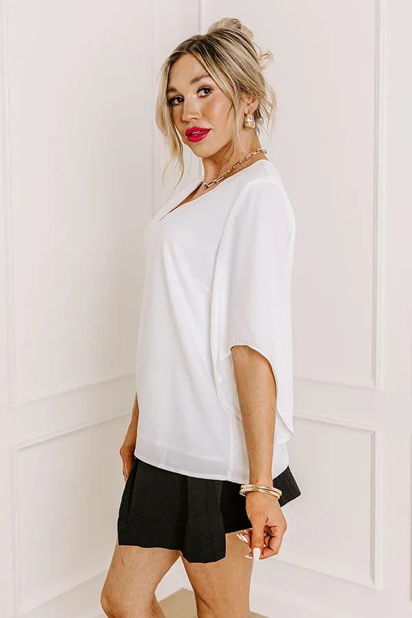 Simply Perfect Shift Top In White sold by Impressions product image thumbnail 4